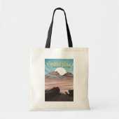 Petrified Forest National Park Illustratie Reizen Tote Bag (Voorkant)