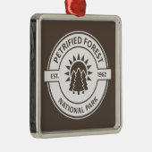 Petrified Forest National Park Sun Trees Metalen Ornament (Rechts)