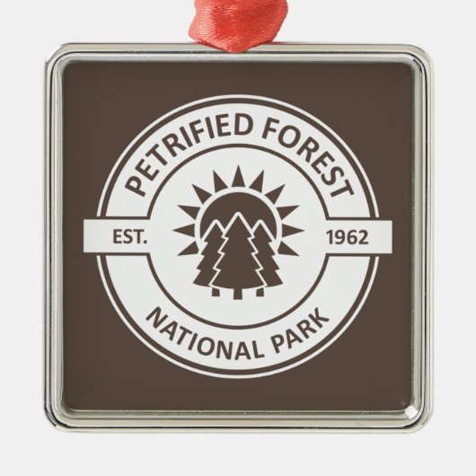 Petrified Forest National Park Sun Trees Metalen Ornament (Voorkant)