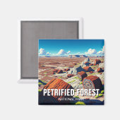 Petrified Forest National Park Travel Magneet (Voorkant / Achterkant)