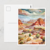 Petrified Forest National Park Watercolor Painting Briefkaart (Voorkant / Achterkant)