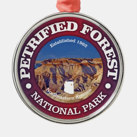 Petrified Forest NP Metalen Ornament (Voorkant)