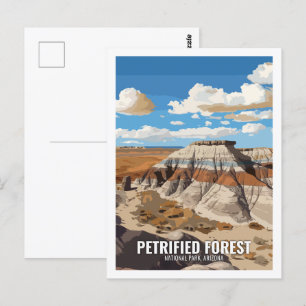 Petrified National Park Arizona, Verenigde Staten Briefkaart