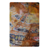 Petrified Wood Brown Mini Klembord (Achterkant)