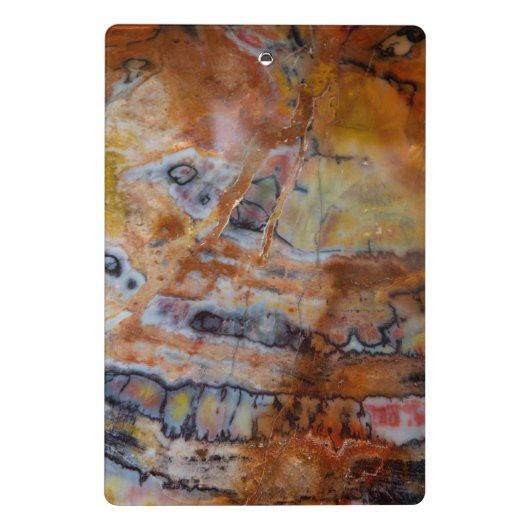 Petrified Wood Brown Mini Klembord (Achterkant)