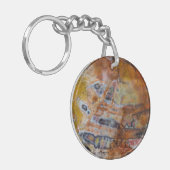 Petrified Wood Brown Sleutelhanger (Voorkant Links)