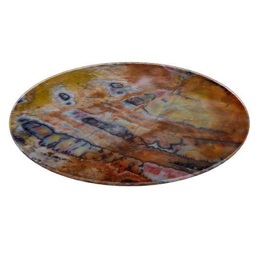 Petrified Wood Brown Snijplank (Hoek)