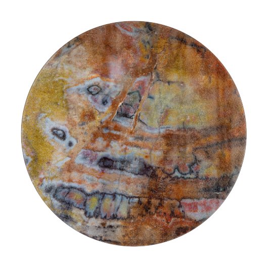 Petrified Wood Brown Snijplank (Voorkant)