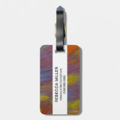 Petrified Wood Close-up Bagagelabel (Achterkant verticaal)