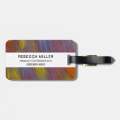 Petrified Wood Close-up Bagagelabel (Achterkant horizontaal)