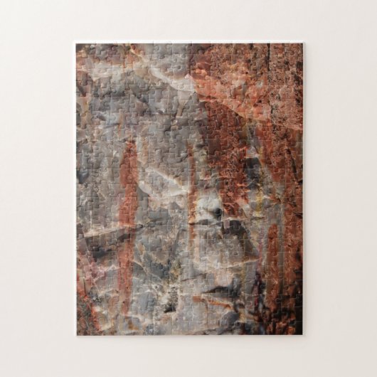 Petrified Wood Quartz Puzzle Legpuzzel (Verticaal)