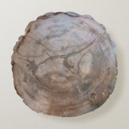 Petrified Wood Rond Kussen