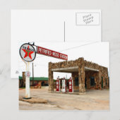 Petrified Wood Station, Decatur, Texas Post Card Briefkaart (Voorkant / Achterkant)