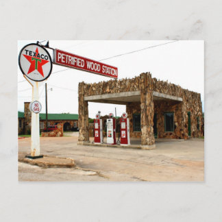 Petrified Wood Station, Decatur, Texas Post Card Briefkaart