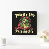 Petrify the Patriarchy feminist medusa Vierkante Klok (Huis)