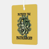 Petrify the Patriarchy Medusa Gorgon Metalen Ornament (Voorkant links)