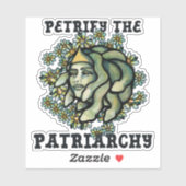 Petrify the Patriarchy Medusa Gorgon Sticker (Vel)