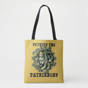 Petrify the Patriarchy Medusa Gorgon Tote Bag