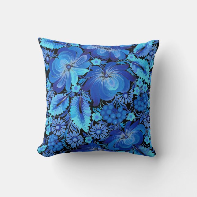 Petrikivka Ukrainian traditional art Kussen (Voorkant)