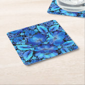 Petrikivka Ukrainian traditional folk art Kartonnen Onderzetters (Schuin)