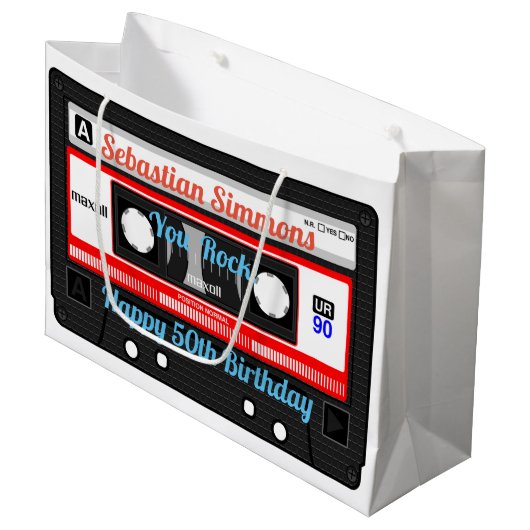 Petro 80-Cassettebandje of -mixtape, elke keer Groot Cadeauzakje (Voorkant Gekanteld)