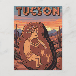 Petroglyf Tuscon Arizona Reis Briefkaart