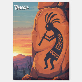 Petroglyf Tuscon Arizona Reis Magneet