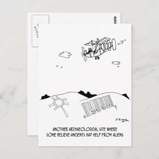 Petroglyph Barcode Briefkaart (Voorkant / Achterkant)