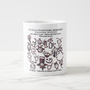 Petroglyph collectie Gezicht en Maskers Grote Koffiekop