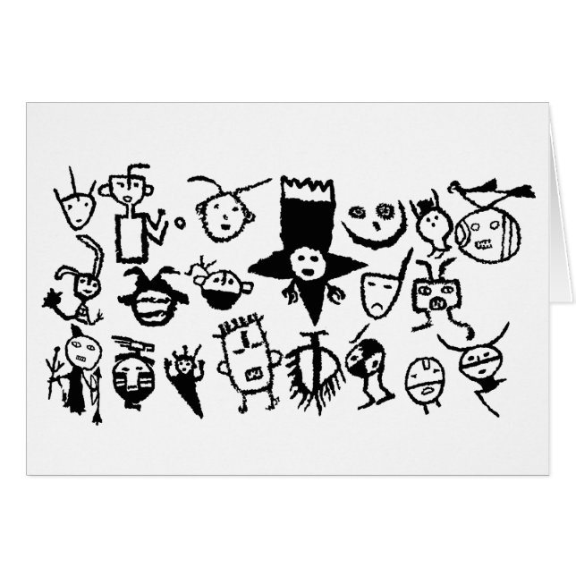 Petroglyph-Collectie, maskers en koppen (Voorkant Horizontaal)