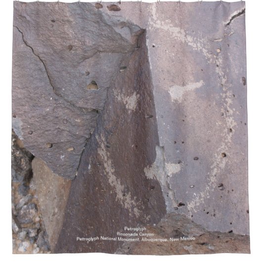 Petroglyph Douchegordijn (Voorkant)