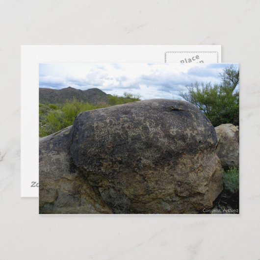 Petroglyph-gebied Briefkaart (Voorkant / Achterkant)