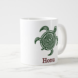 Petroglyph Hawaiian Green Zee Turtle Grote Koffiekop