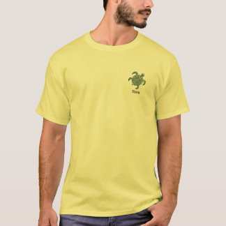 Petroglyph Hawaiian Green Zee Turtle T-shirt