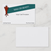 Petroglyph-Man of beestrode Logo Visitekaartje (Voorkant / Achterkant)