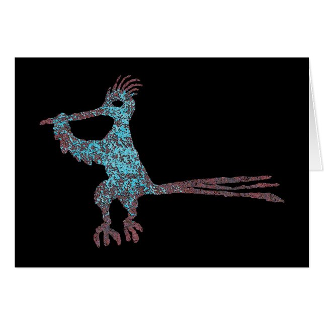 Petroglyph, New Mexico Road Runner (Voorkant Horizontaal)