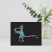 Petroglyph, New Mexico Road Runner Briefkaart (Staand voorkant)