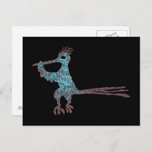 Petroglyph, New Mexico Road Runner Briefkaart (Voorkant / Achterkant)