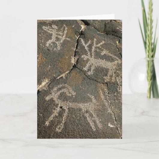 Petroglyph Notecard Kaart (Voorkant)
