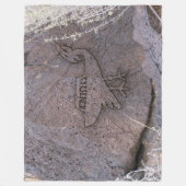 Petroglyph Ongeïdentificeerde Vliegende Object Fle Fleece Deken (Voorkant)