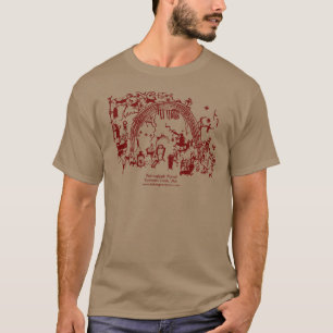 Petroglyph-paneel T-shirt