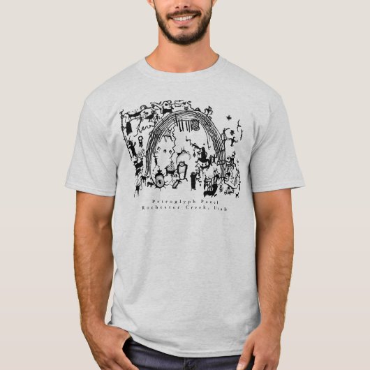 Petroglyph-panel - Rochester Creek, Utah T-Shirt (Voorkant)