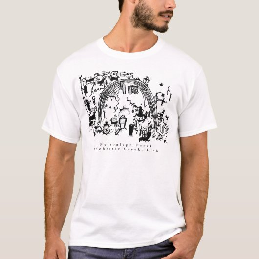 Petroglyph-panel - Rochester Creek, Utah T-Shirt (Voorkant)