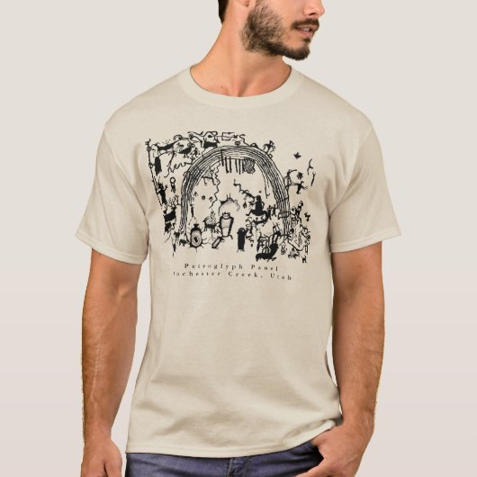 Petroglyph-panel - Rochester Creek, Utah T-Shirt (Voorkant)