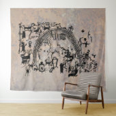 Petroglyph-panel - Rochester Creek, Utah Wandkleed (In Situ (horizontaal))