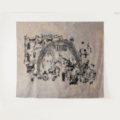 Petroglyph-panel - Rochester Creek, Utah Wandkleed (Voorkant (horizontaal))