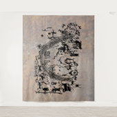 Petroglyph-panel - Rochester Creek, Utah Wandkleed (Voorkant)