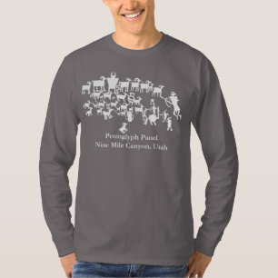 Petroglyph-scherm - Tante T-shirt