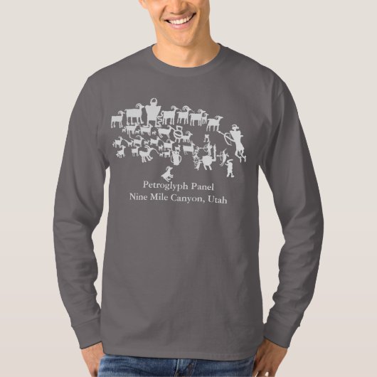 Petroglyph-scherm - Tante T-shirt (Voorkant)