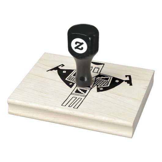 Petroglyph Shaman Rubber Design Stamp Tool Rubberstempel (Stempel)